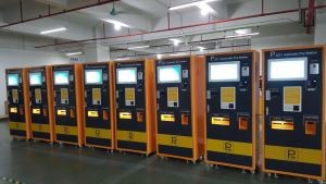 Nouveau design machine automatique de paiement en espèces pour parking