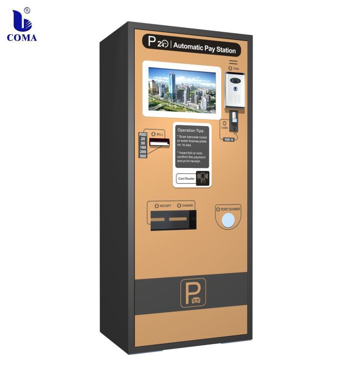 Système de gestion de station de paiement de stationnement en libre service