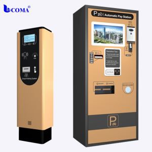 Machine de distributeur de carte de file d'attente avec le système automatique de stationnement de paiement